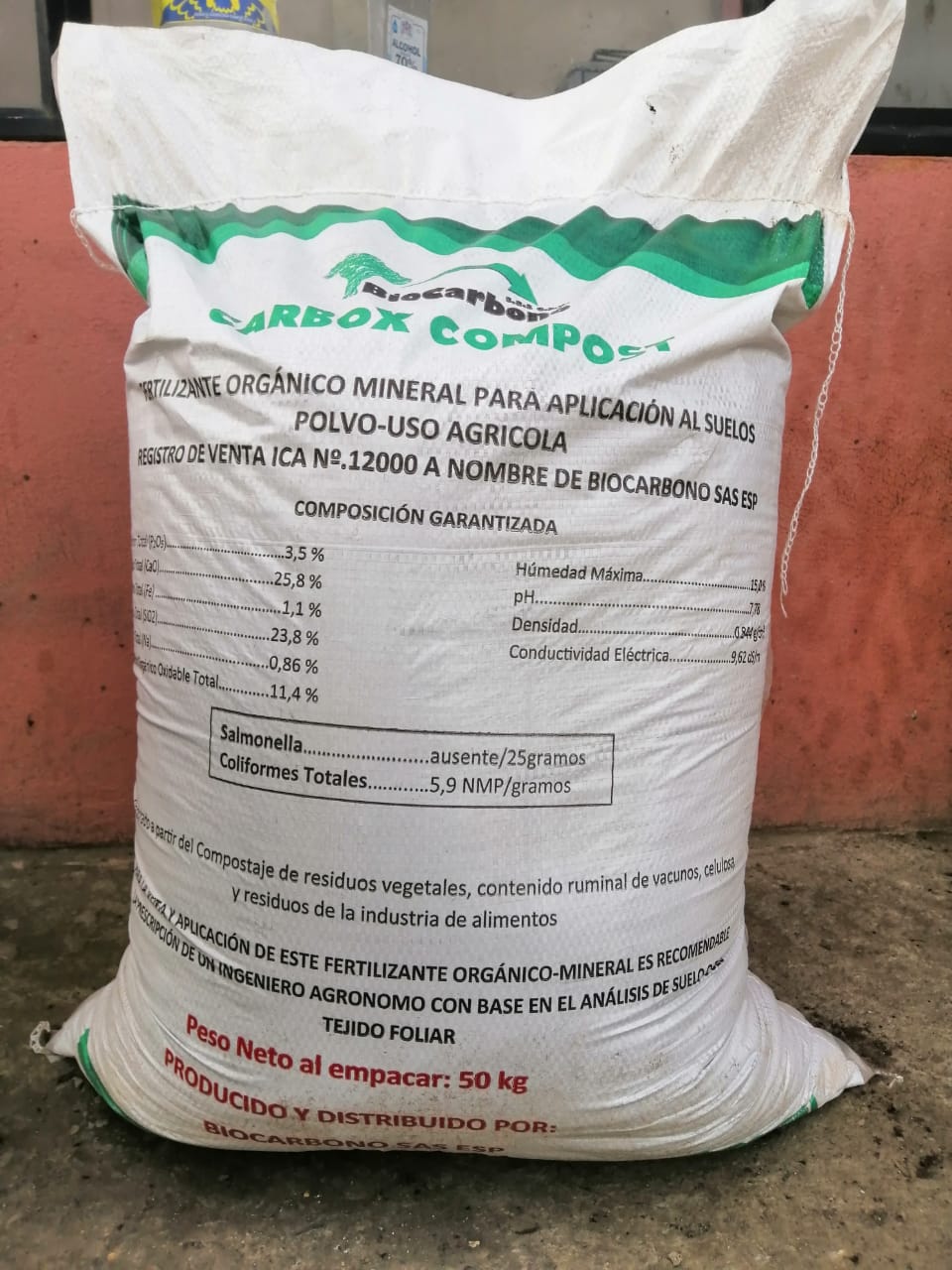 Saco de Biocarbono comercializado por Jya Corteza